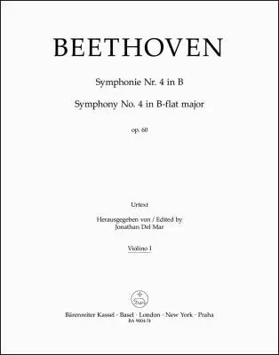 Baerenreiter Verlag - Symphony No. 4 in B-flat Major Op. 60 - Beethoven - Part, Urtext Edition