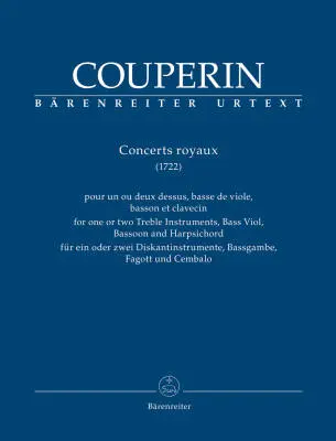 Baerenreiter Verlag - Concerts Royaux 1772 - Couperin - Parts Set