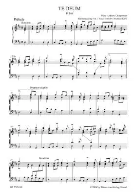 Te Deum in D Major H 146 - Charpentier - Vocal Score, Urtext Edition - Soloists, Mixed Choir, Orchestra