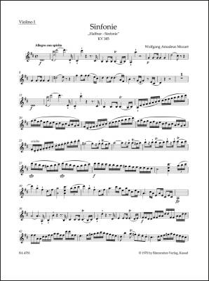 Symphony No. 35 in D Major K. 385 ''Haffner Symphony'' - Mozart - Part, Urtext Edition