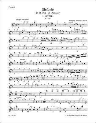 Symphony No. 35 in D Major K. 385 ''Haffner Symphony'' - Mozart - Wind Set, Urtext Edition