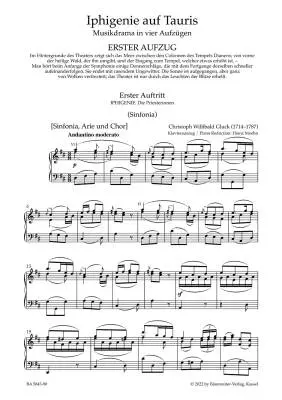 Iphigenie auf Tauris - Gluck - Vocal Score, Urtext Edition - Soloists, Choir, Orchestra