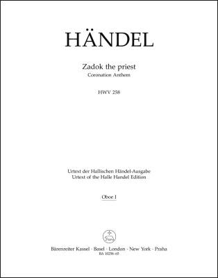 Zadok the Priest HWV 258 - Handel - Wind Set, Urtext Edition