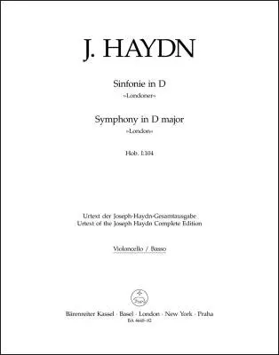 Baerenreiter Verlag - Symphony in D Major Hob.i :104 London Symphony No. 12 - Haydn - Part, Urtext Edition
