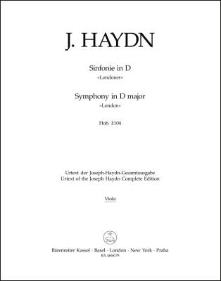 Symphony in D Major Hob.i :104 ''London Symphony No. 12'' - Haydn - Part, Urtext Edition