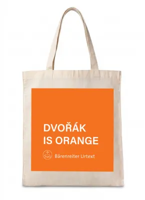 Baerenreiter Verlag - Tote Bag with Handles - Dvorak is Orange
