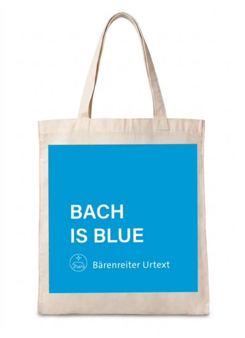 Tote Bag with Handles - Bach is Blue