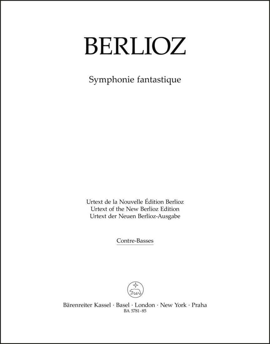 Symphonie Fantastique - Berlioz - Part, Urtext Edition