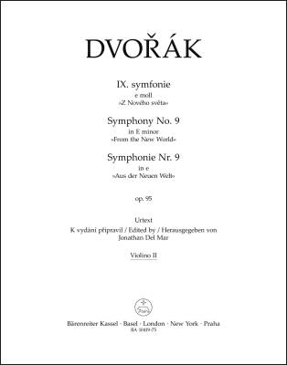 Symphony No. 9 in E Minor Op. 95 ''New World'' - Dvorak - Violin II Part, Urtext Edition