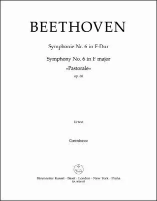 Symphony No. 6 in F Major Op. 68 \'\'Pastorale\'\' - Beethoven - Double Bass Part, Urtext Edition