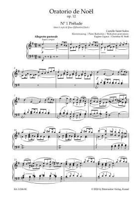Oratorio de Noel Op. 12 - Saint-Saens - Vocal Score, Urtext Edition