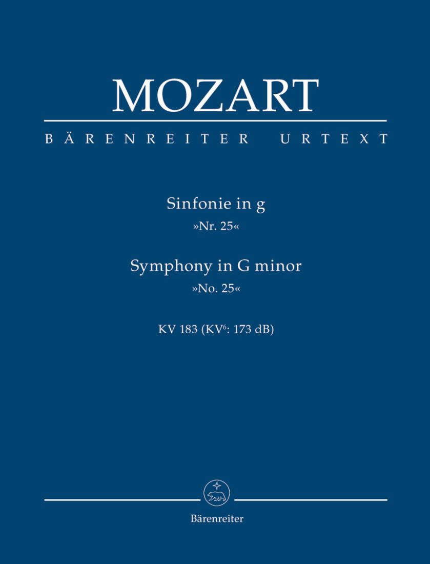 Symphony No. 25 in G Minor K. 183 - Mozart - Study Score, Urtext Edition
