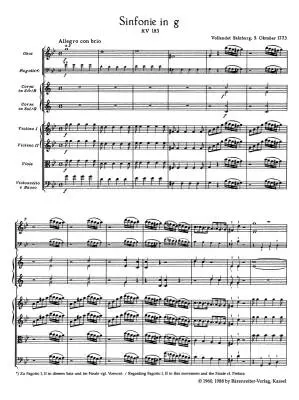Symphony No. 25 in G Minor K. 183 - Mozart - Study Score, Urtext Edition