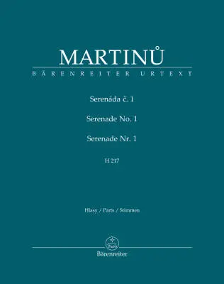 Baerenreiter Verlag - Serenade No. 1 H 217 - Martinu - Set of Parts, Urtext Edition