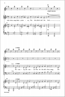 Palm Sunday - Young - SATB/Unison Treble