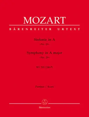 Baerenreiter Verlag - Symphony No. 29 in a Major K. 201(186a) - Mozart - Score, Urtext Edition - Chamber Orchestra