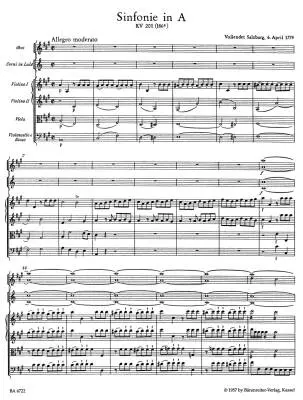 Symphony No. 29 in a Major K. 201(186a) - Mozart - Score, Urtext Edition - Chamber Orchestra