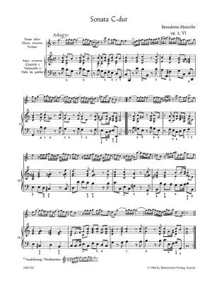 Sonatas for Treble Recorder (Flute, Violin) and Basso Continuo - Marcello - Performance Score, Set of Parts