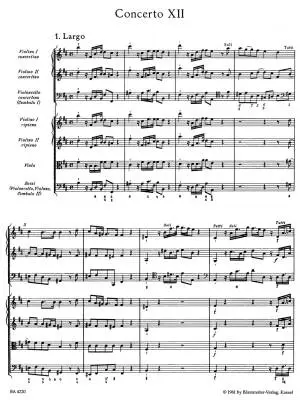 Concerto Grosso H-moll Op. 6/12 HWV 330 - Handel - Score, Urtext Edition - Violin, Violoncello, Strings, Basso Continuo