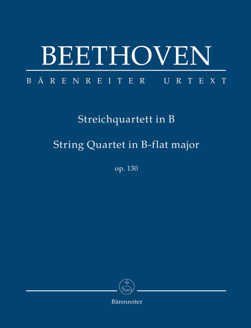 String Quartet in B-flat Major Op. 130 - Beethoven - Study Score, Urtext Edition - String Quartet