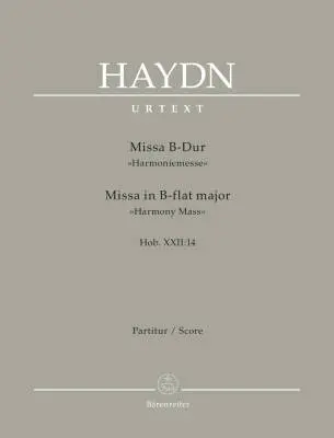 Baerenreiter Verlag - Missa in B-flat Major Hob.XXII:14 Harmony Mass - Haydn - Score, Urtext Edition - Soloists, Choir, Orchestra, Organ