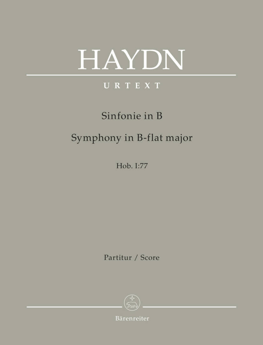 Symphony in B-flat Major Hob. I:77 - Haydn - Score, Urtext Edition - Orchestra