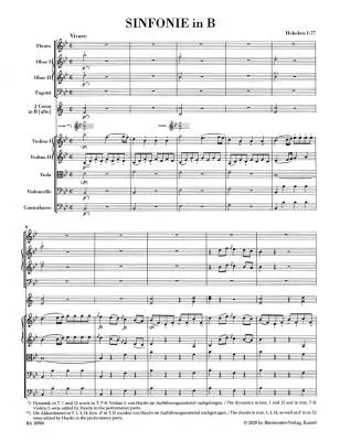 Symphony in B-flat Major Hob. I:77 - Haydn - Score, Urtext Edition - Orchestra