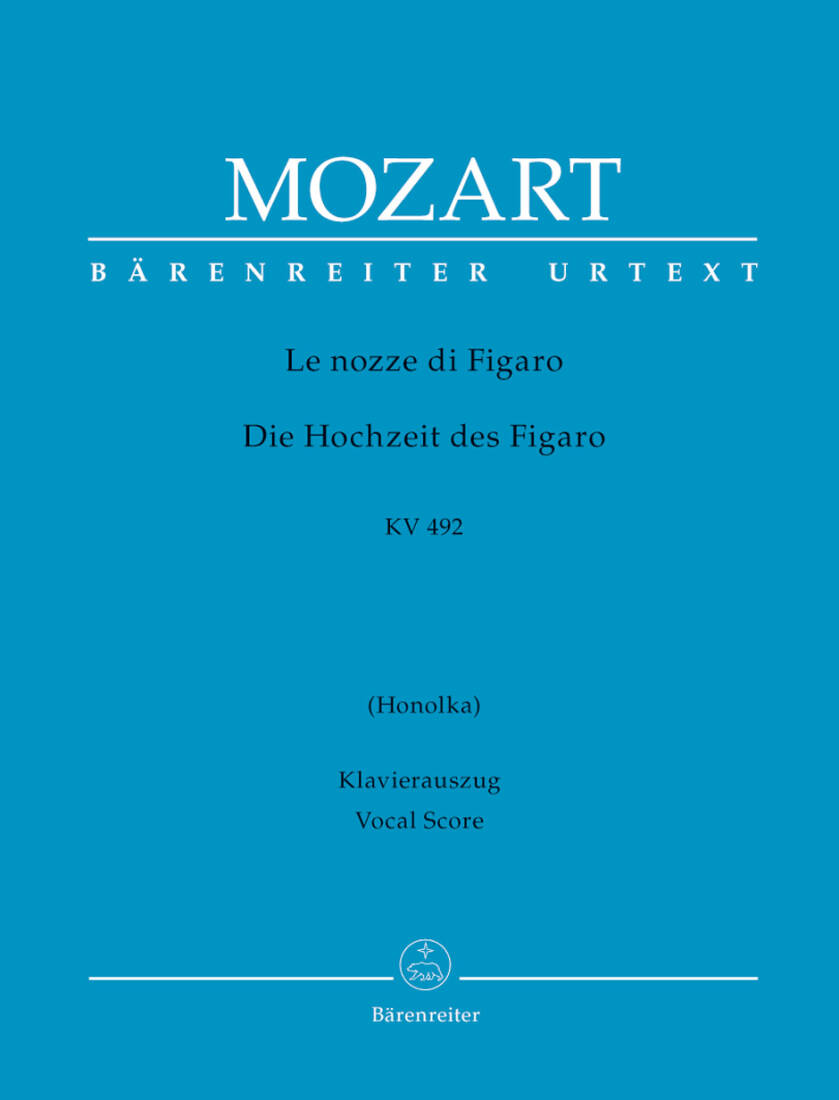 The Marriage of Figaro K. 492 - Mozart - Vocal Score, Urtext Edition