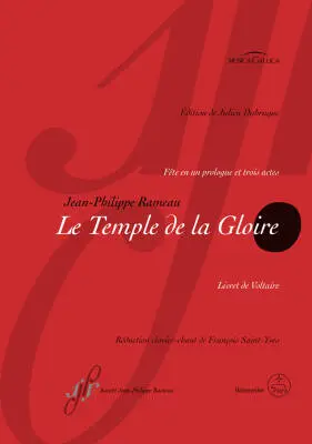 Baerenreiter Verlag - Le Temple de la Gloire Rct 59 - Rameau - Vocal Score, Urtext Edition