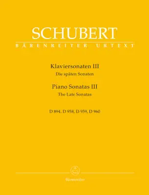 Baerenreiter Verlag - Piano Sonatas - Schubert - Performance Score, Anthology, Urtext Edition - Piano