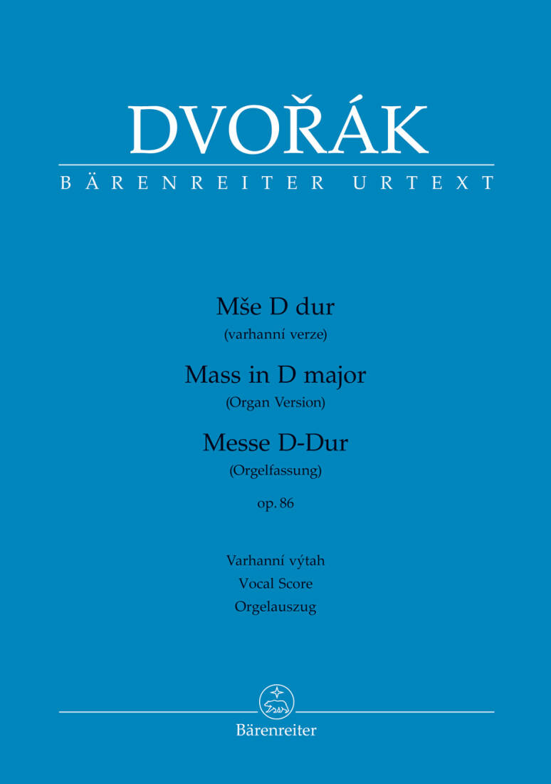 Mass in D Major Op. 86 - Dvorak - Vocal Score