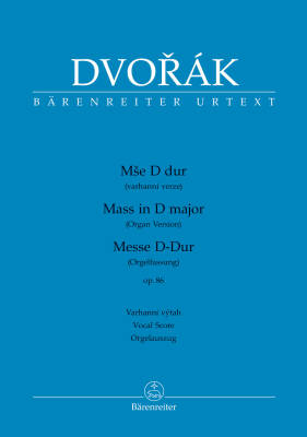 Mass in D Major Op. 86 - Dvorak - Vocal Score