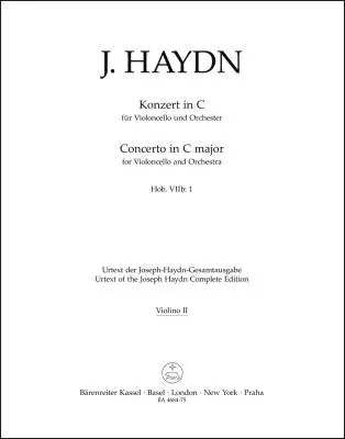 Baerenreiter Verlag - Concerto for Violoncello and Orchestra in C Major Hob.viib:1 - Haydn - Part, Urtext Edition