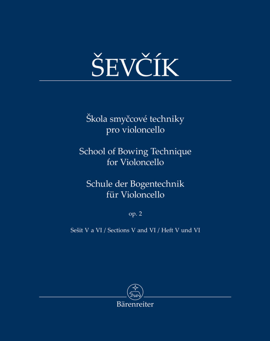 School of Bowing Technique for Violoncello Op. 2 - Sevcik - Performance Score - Violoncello