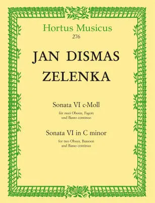 Baerenreiter Verlag - Sonata VI for Two Oboes, Bassoon and Basso Continuo in C Minor ZWV 181,6 - Zelenka - Performance Score, Set of Parts