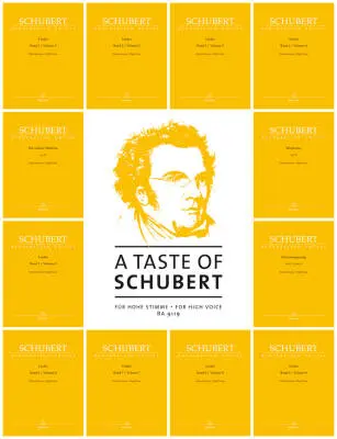 Baerenreiter Verlag - A Taste of Schubert for High Voice - Schubert - Singing Score, Anthology, Urtext Edition
