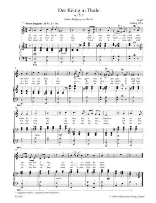 A Taste of Schubert for Medium Voice - Schubert - Singing Score, Anthology, Urtext Edition