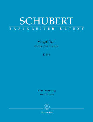 Magnificat in C Major D 486 - Schubert - Vocal Score, Urtext Edition - Soloists, Mixed Choir, Orchestra