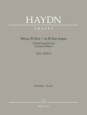 Baerenreiter Verlag - Missa in B-flat Major Hob. XXII:13 Creation Mass - Haydn - Score, Urtext Edition