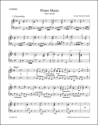 Water Music HWV 348-350 - Handel - Part, Urtext Edition