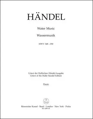 Baerenreiter Verlag - Water Music HWV 348-350 - Handel - Wind Set, Urtext Edition