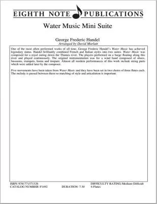 Water Music Mini Suite - Handel/Marlatt - Flute Sextet