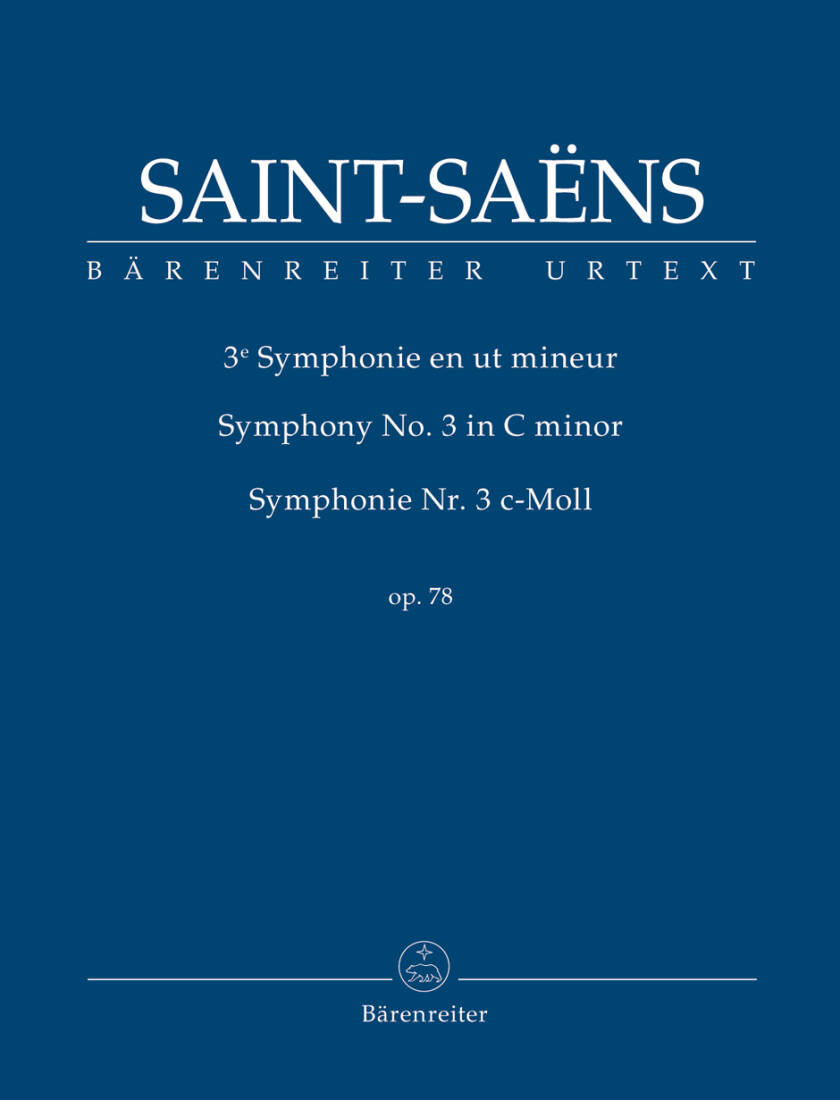 Symphony No. 3 in C Minor Op. 78 - Saint-Saens - Study Score, Urtext Edition