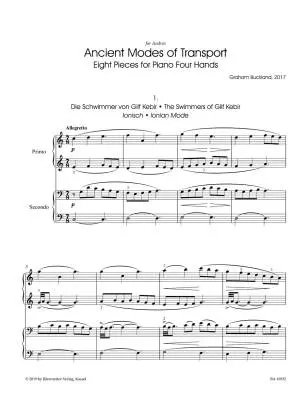 Ancient Modes of Transport - Buckland - Performance Score, Anthology - Piano
