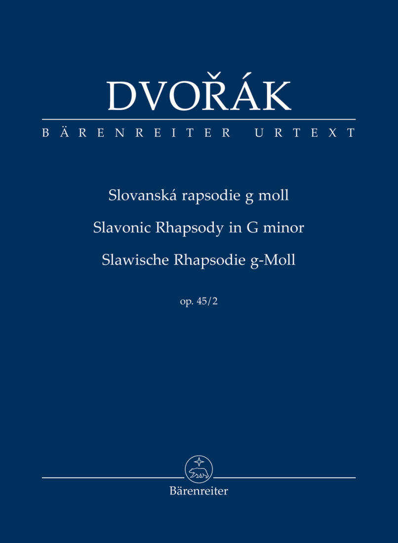 Slavonic Rhapsody in G Minor Op. 45/2 - Dvorak - Study Score, Urtext Edition