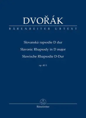 Baerenreiter Verlag - Slavonic Rhapsody in D Major Op. 45/1 - Dvorak - Study Score, Urtext Edition