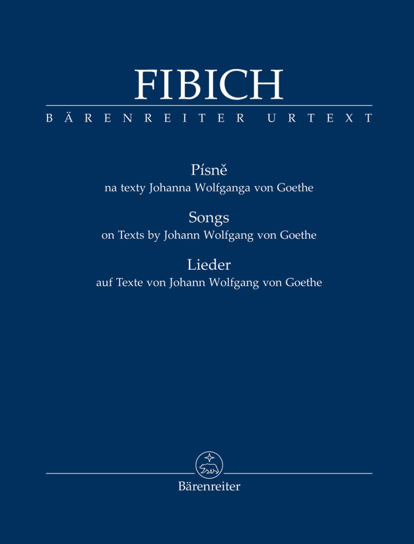 Songs - Fibich - Singing Score, Anthology, Urtext Edition - Singing Voice, Piano