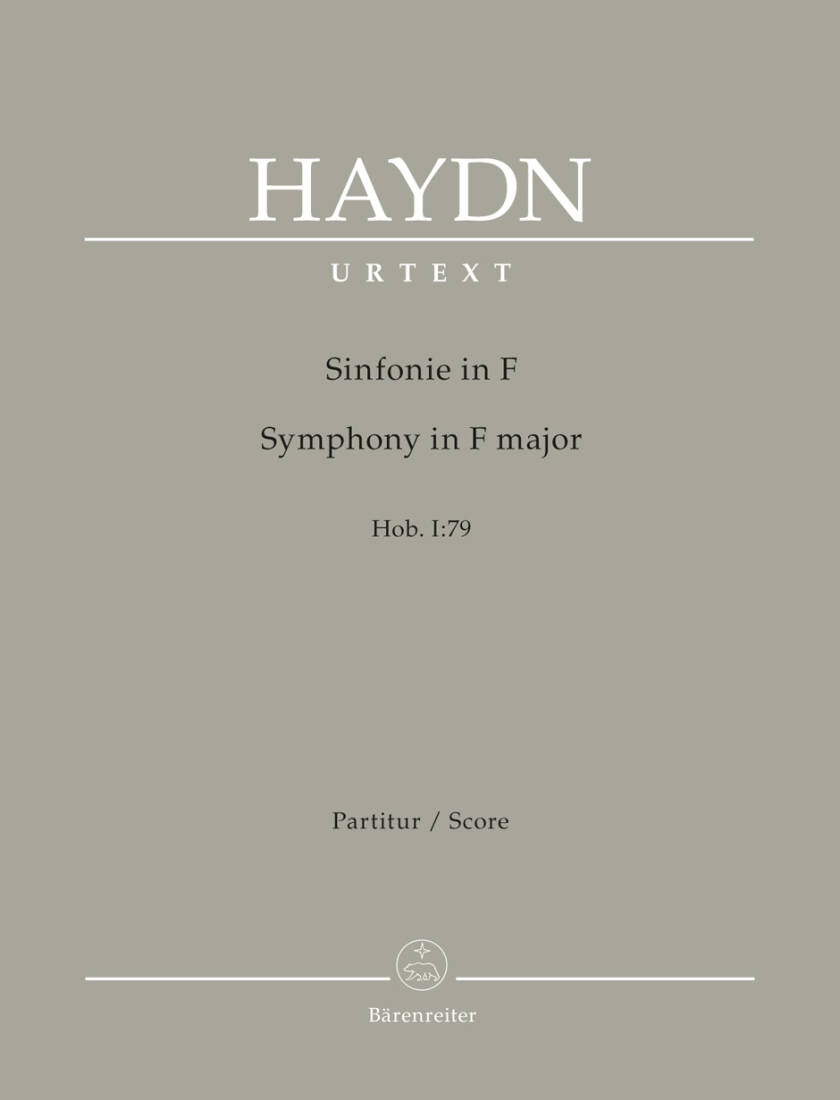 Symphony in F Major Hob. I:79 - Haydn - Score, Urtext Edition