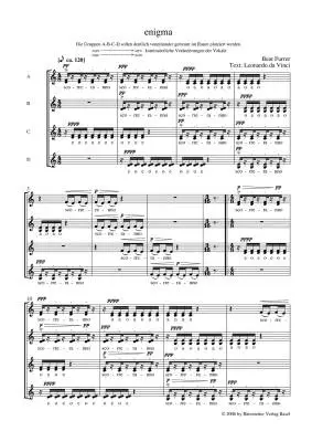 Enigma I-iv und Vi fur Gemischten Chor a Cappella (2006-2013) - Furrer - Choral Score, Anthology - Choir