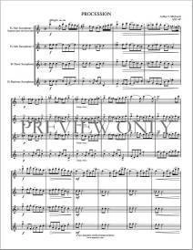 Procession - Michaels - Saxophone Quartet (SATB or AATB)